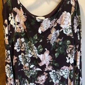 Floral long sleeve dress